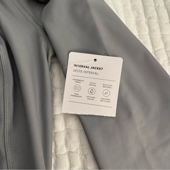 Athleta Gray Hooded Interval Jacket - Picture 3 of 5